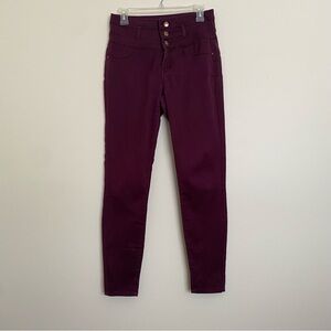 Refuge High Rise Burgundy Jeans